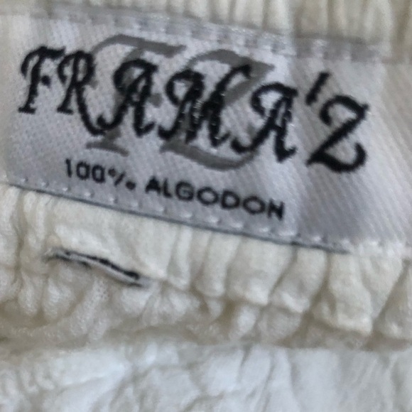 Frama’z Women’s 100% Peruvian Cotton White Halter Top Kerchief MIDI Dress 12 - Picture 13 of 16